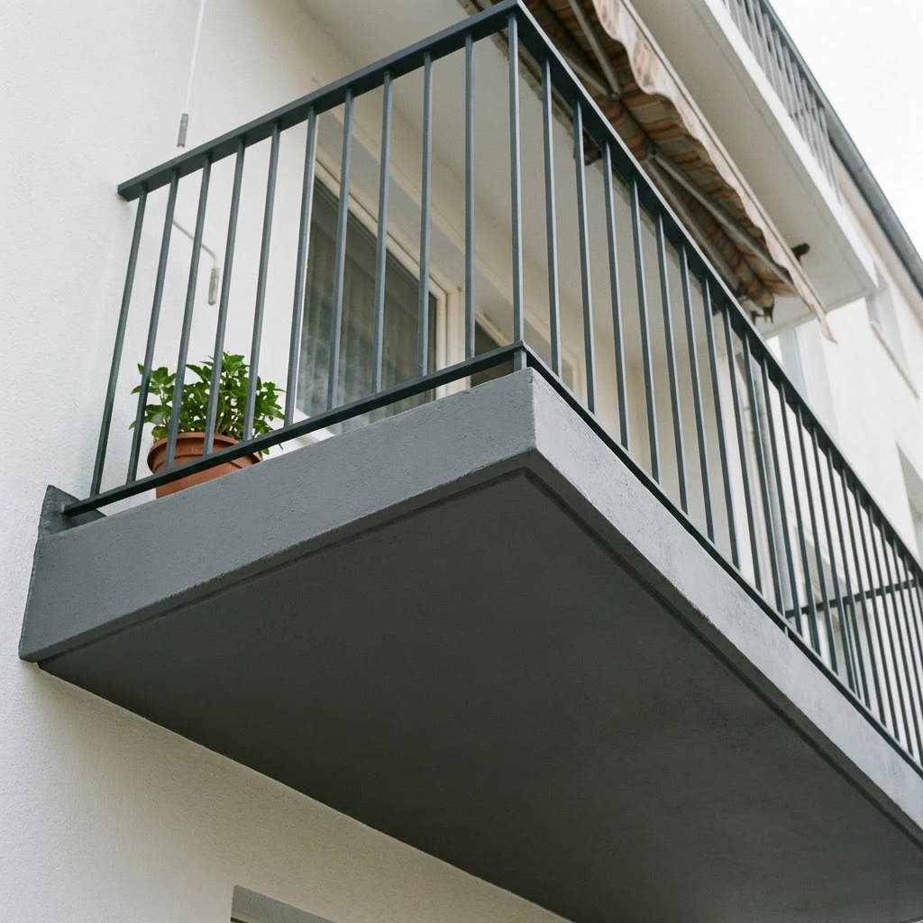 Balkon nach Sanierung