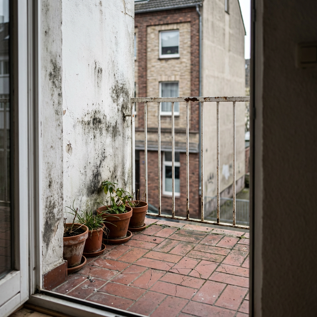 Balkon vor Sanierung